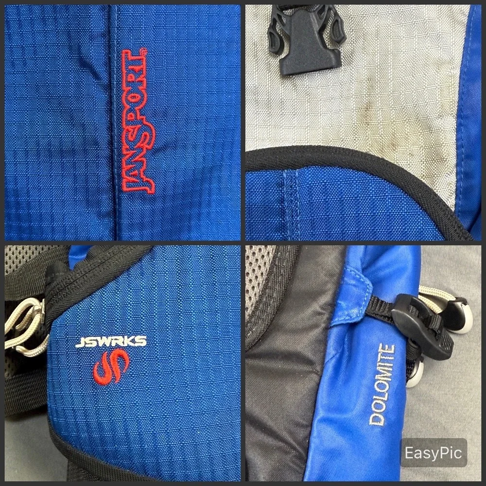 JanSport JSWRKS Dolomite Technical Backpack Blue Cream Hiking Gorpcore Daypack